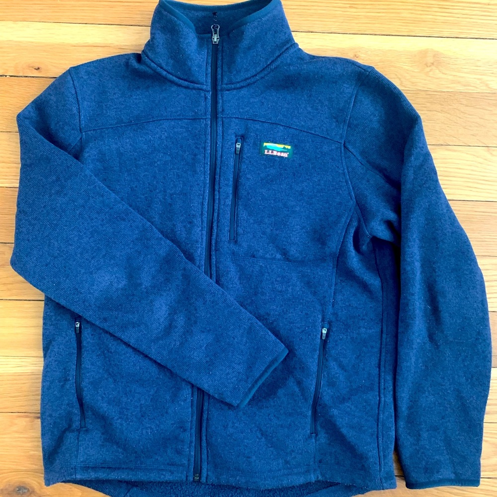 L.L. Bean Sweater Fleece Full Zip Men’s Medium